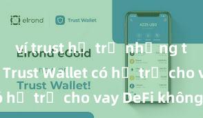 ví trust hỗ trợ những token nào Trust Wallet có hỗ trợ cho vay DeFi không?